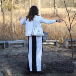 Photo striped skirt
