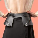 Photo asymmetric skirt